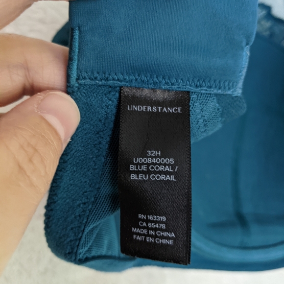 Understance Ivy Bra, Blue Coral, 32H, Lightly Padded, Underwire - Picture 6 of 6